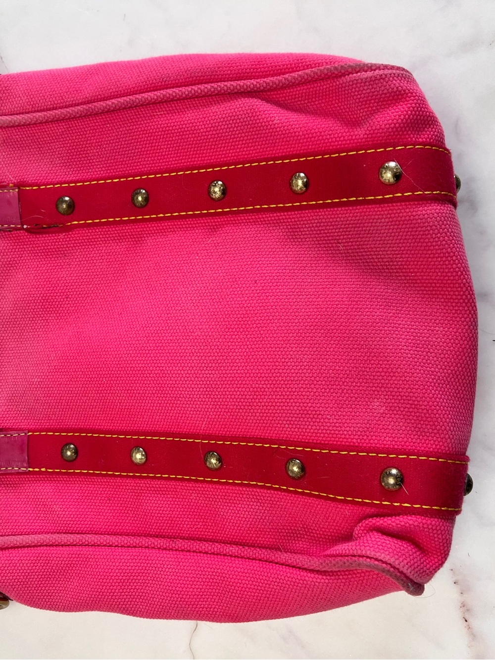 Louis Vuitton Antigua Cabas MM bag - poor condition, amateurly converted - Picture 10 of 16